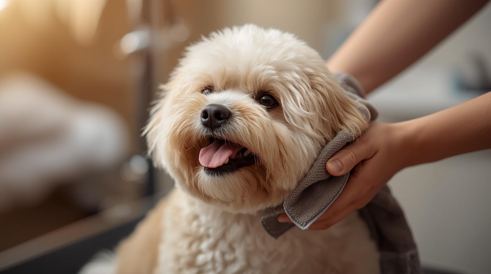 ok, i'm doing a dog grooming services website and within it, i have this 3 service options, one of them is gentle drying so i want a representative image of it