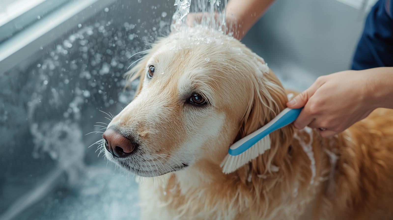 wash and brush grooming service